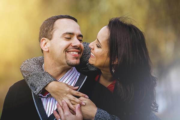 couple looking lovingly at each other